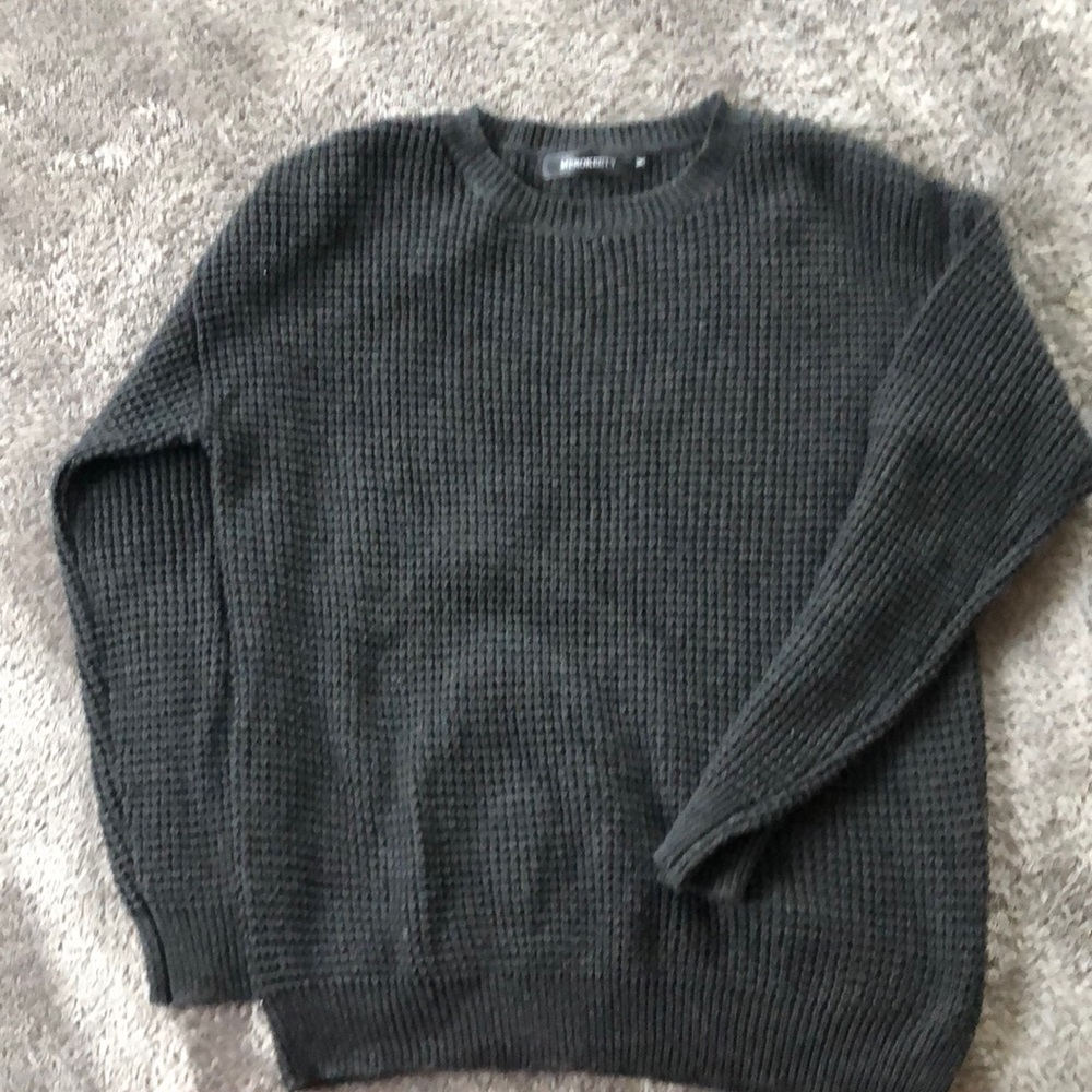 Charcoal Grey light knit sweater